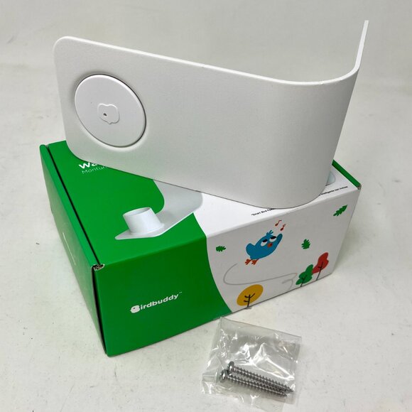 New Sold Out ~ Bird Buddy White Wall Mount for Smart Bird Feeder BirdBuddy - Picture 4 of 5